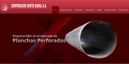 diseño de pagina web para  empresa de planchas metalicas
